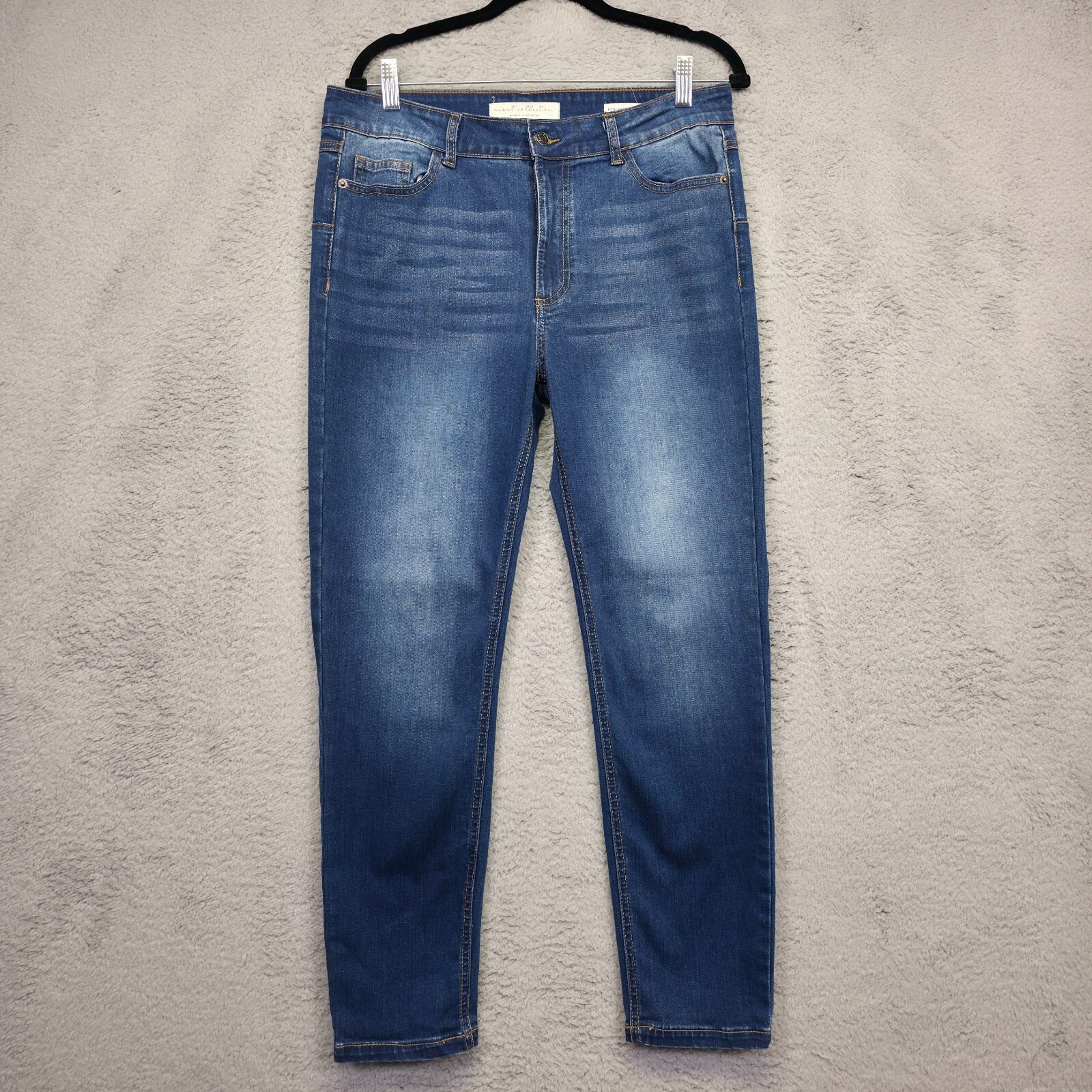 Most Collection Jeans Juniors 17/33 Blue Skinny High Rise Medium Wash Stretch